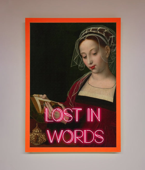 Lost In Words Medieval Framed Poster - Hi Society