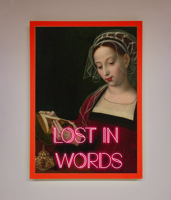 Lost In Words Medieval Framed Poster - Hi Society