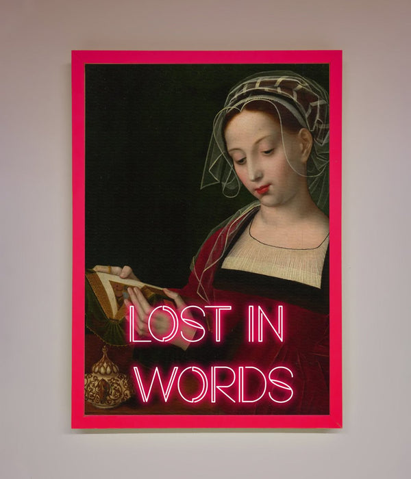 Lost In Words Medieval Framed Poster - Hi Society