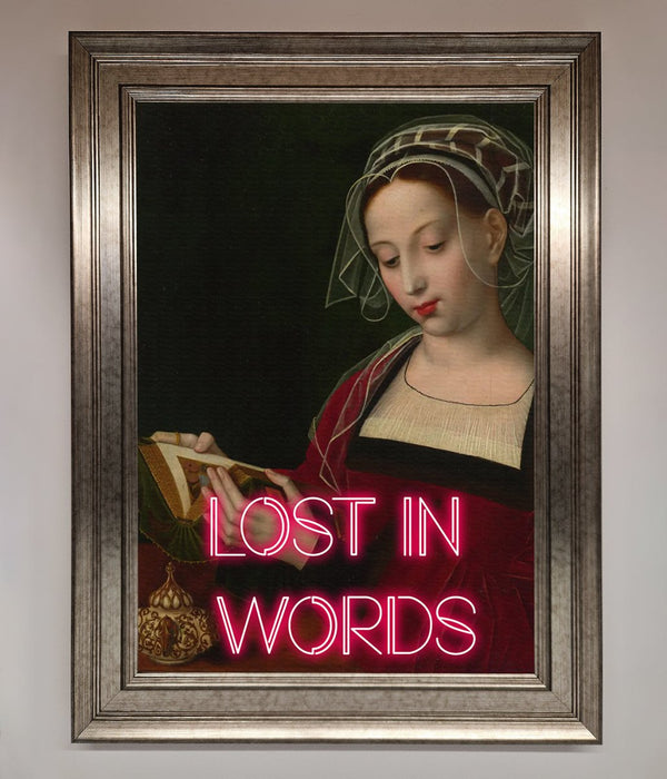 Lost In Words Medieval Framed Poster - Hi Society