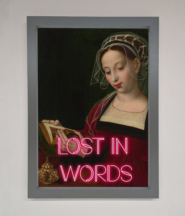 Lost In Words Medieval Framed Poster - Hi Society