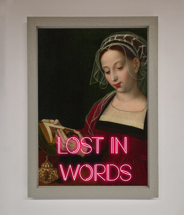 Lost In Words Medieval Framed Poster - Hi Society