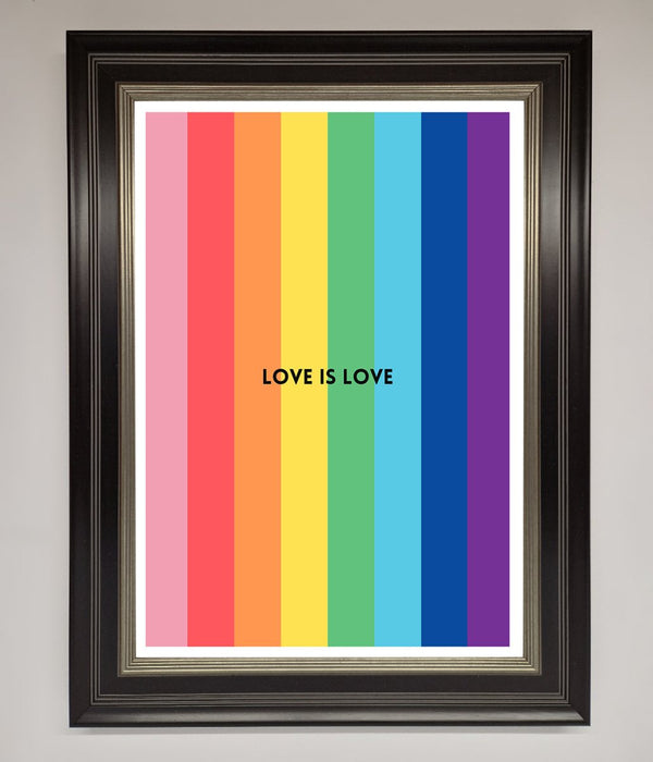 Love Is Love Framed Print - Hi Society