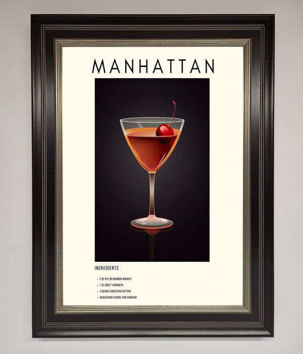 Manhattan A1 Framed Print - Hi Society