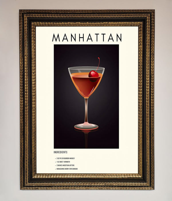 Manhattan A1 Framed Print - Hi Society