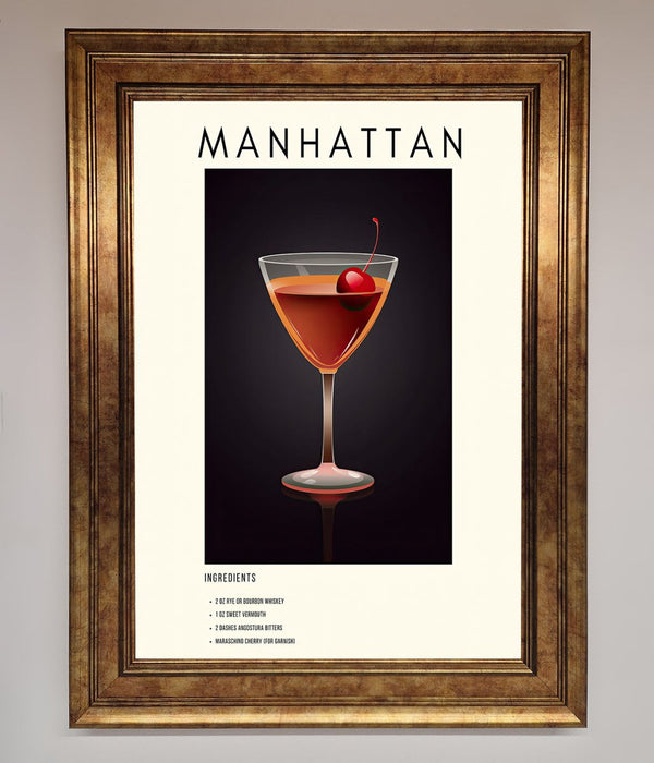 Manhattan A1 Framed Print - Hi Society