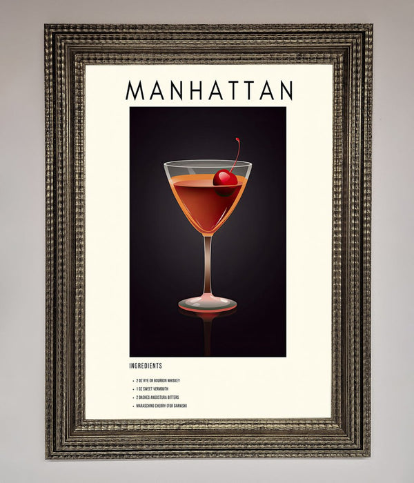 Manhattan A1 Framed Print - Hi Society