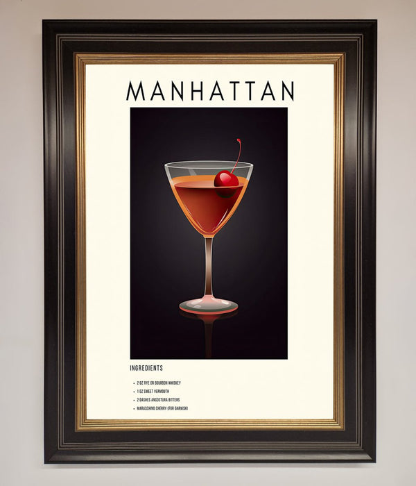 Manhattan A1 Framed Print - Hi Society