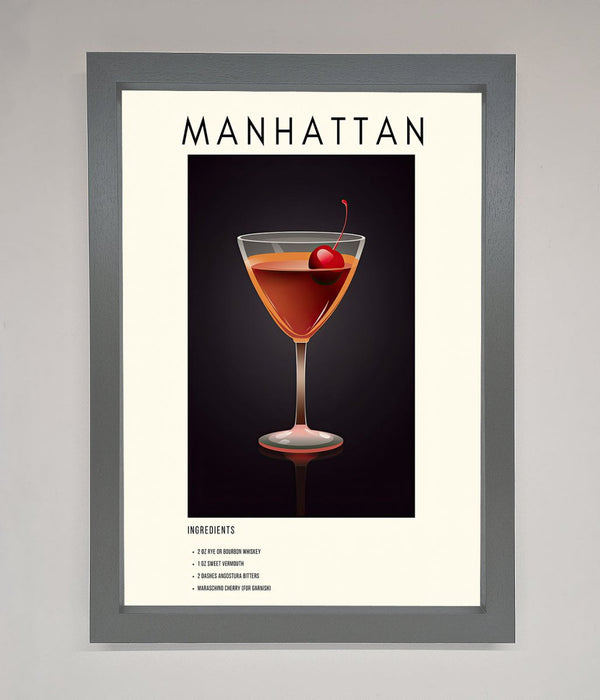 Manhattan A1 Framed Print - Hi Society
