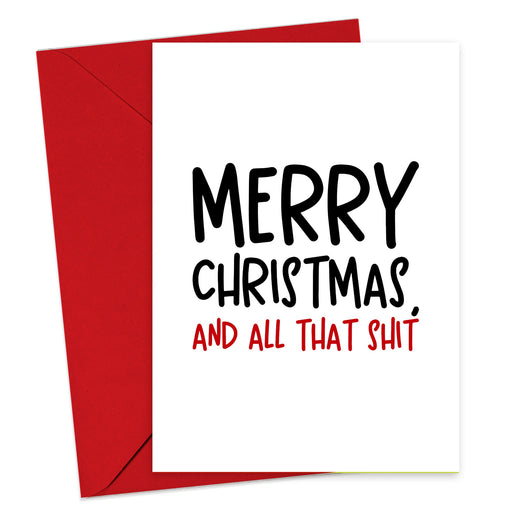 Merry Christmas And All That Shit Christmas Card - Hi Society