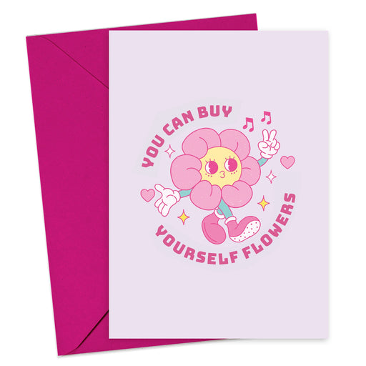 Miley Cyrus | You Can Buy Yourself Flowers Retro Card - Hi Society