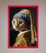 Mona Lisa Cat Framed Poster - Hi Society