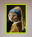 Mona Lisa Cat Framed Poster - Hi Society