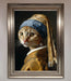 Mona Lisa Cat Framed Poster - Hi Society