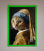 Mona Lisa Cat Framed Poster - Hi Society