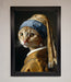 Mona Lisa Cat Framed Poster - Hi Society