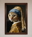 Mona Lisa Cat Framed Poster - Hi Society