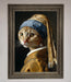 Mona Lisa Cat Framed Poster - Hi Society