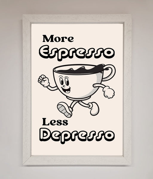 More Espresso Framed Print - Hi Society