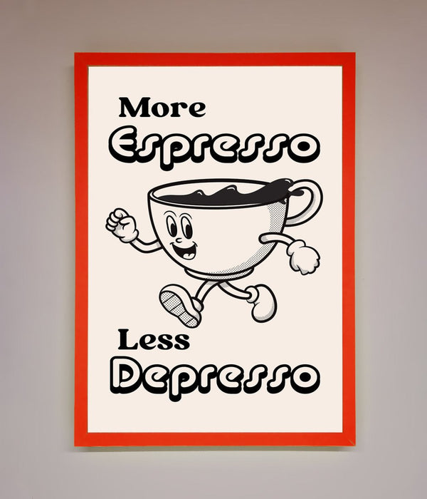 More Espresso Framed Print - Hi Society