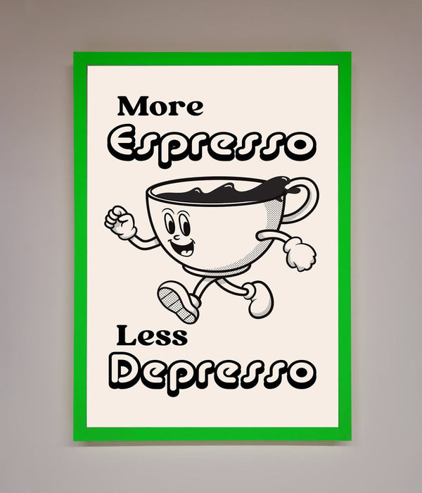 More Espresso Framed Print - Hi Society