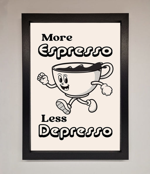 More Espresso Framed Print - Hi Society