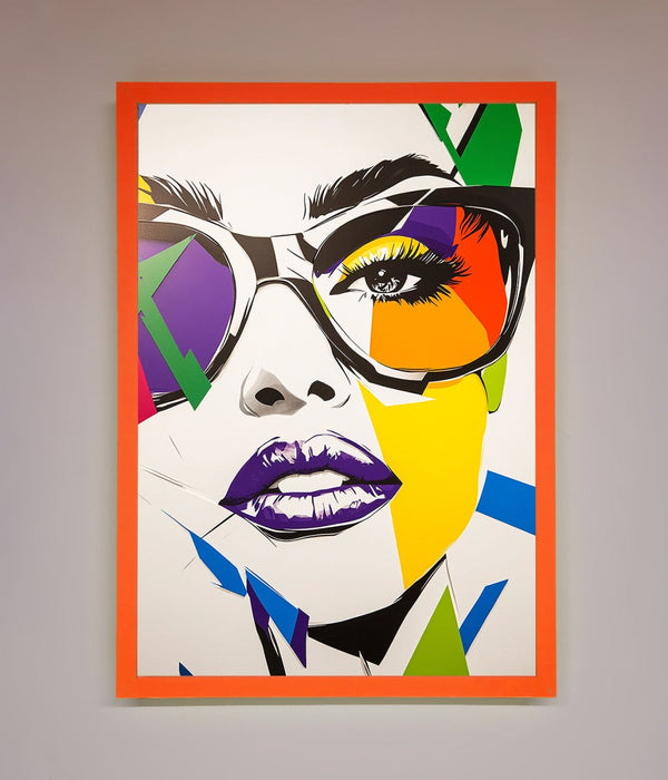 MultiColour Face Framed Wall Art - Hi Society