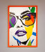 MultiColour Face Framed Wall Art - Hi Society