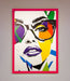 MultiColour Face Framed Wall Art - Hi Society