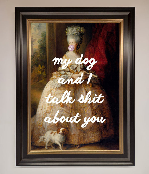 My Dog And I Framed Poster - Hi Society