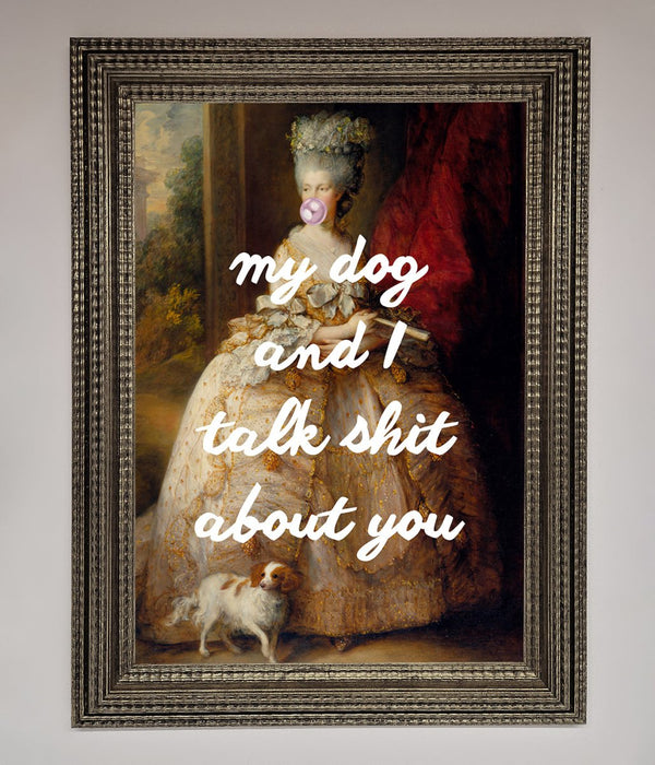 My Dog And I Framed Poster - Hi Society