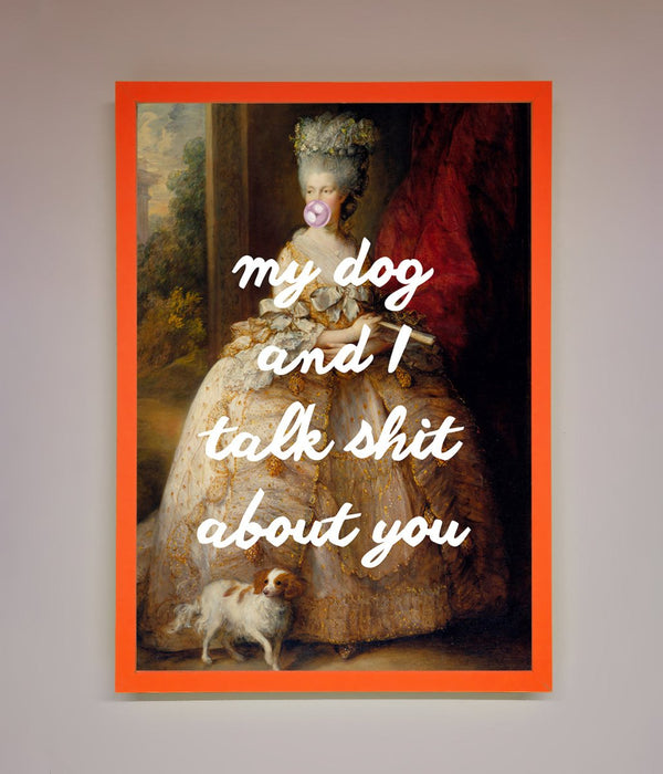 My Dog And I Framed Poster - Hi Society
