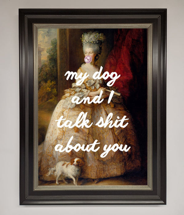 My Dog And I Framed Poster - Hi Society
