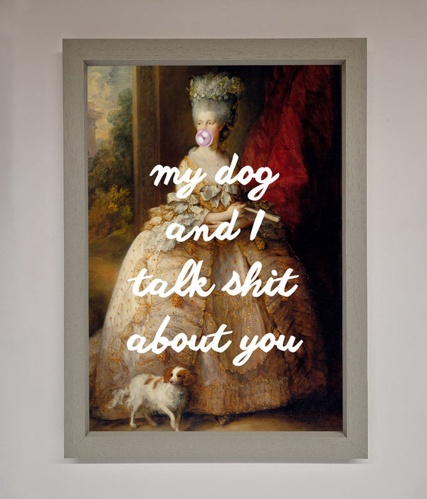 My Dog And I Framed Poster - Hi Society