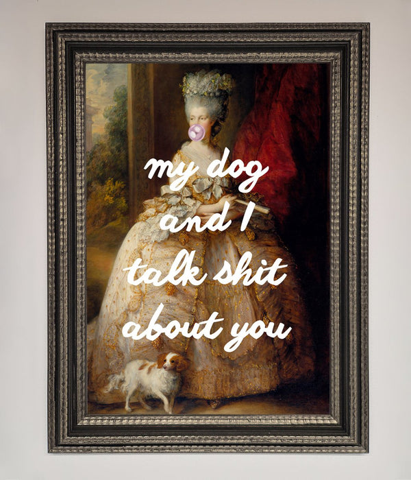 My Dog And I Framed Poster - Hi Society