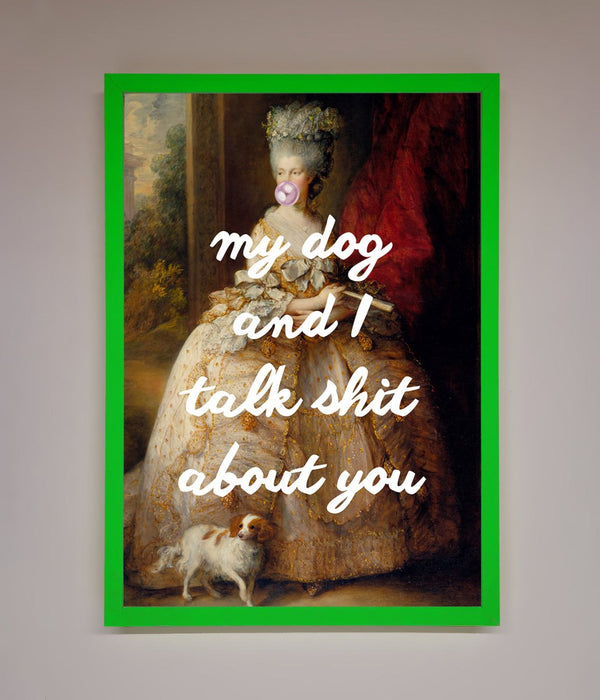My Dog And I Framed Poster - Hi Society