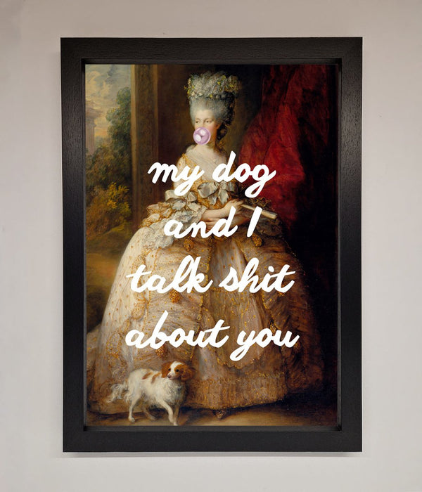 My Dog And I Framed Poster - Hi Society