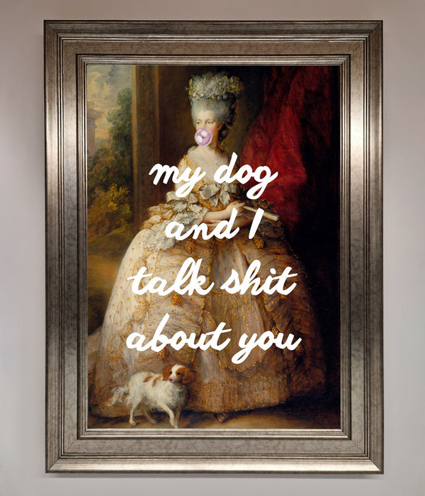 My Dog And I Framed Poster - Hi Society