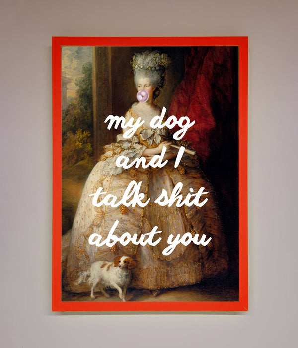 My Dog And I Framed Poster - Hi Society