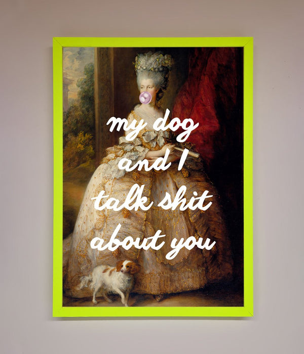 My Dog And I Framed Poster - Hi Society