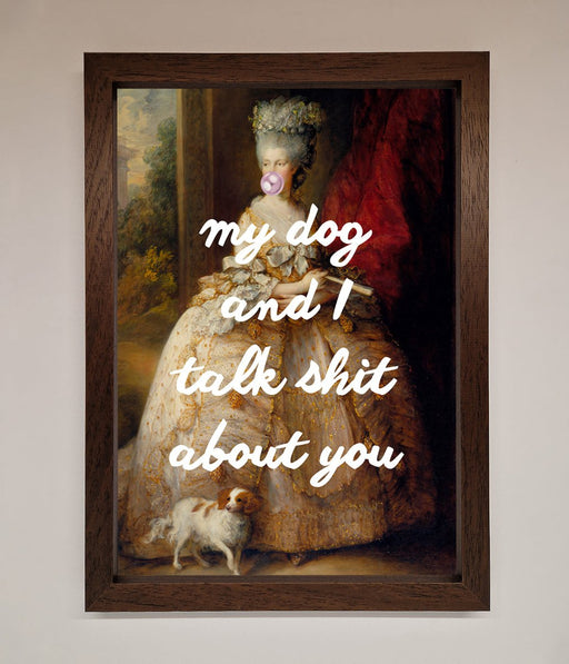 My Dog And I Framed Poster - Hi Society