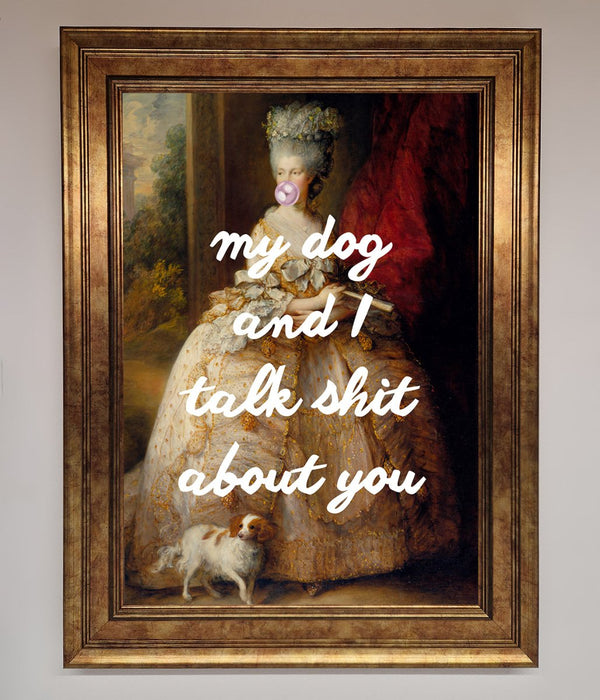 My Dog And I Framed Poster - Hi Society