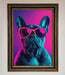 Neon French Bulldog Framed Wall Art - Hi Society