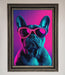Neon French Bulldog Framed Wall Art - Hi Society