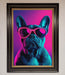 Neon French Bulldog Framed Wall Art - Hi Society