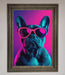 Neon French Bulldog Framed Wall Art - Hi Society