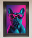 Neon French Bulldog Framed Wall Art - Hi Society