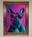 Neon French Bulldog Framed Wall Art - Hi Society