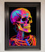 Neon On Black Skeleton Framed Poster - Hi Society