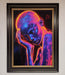 Neon Woman Hands In Head Framed Print - Hi Society